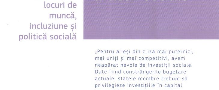 Ocuparea forței de muncă și afaceri sociale