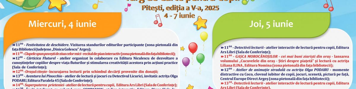 Europe Direct Argeș la Târgul de Carte pentru copii ”JuniorFest”, ediția a V-a, 2025